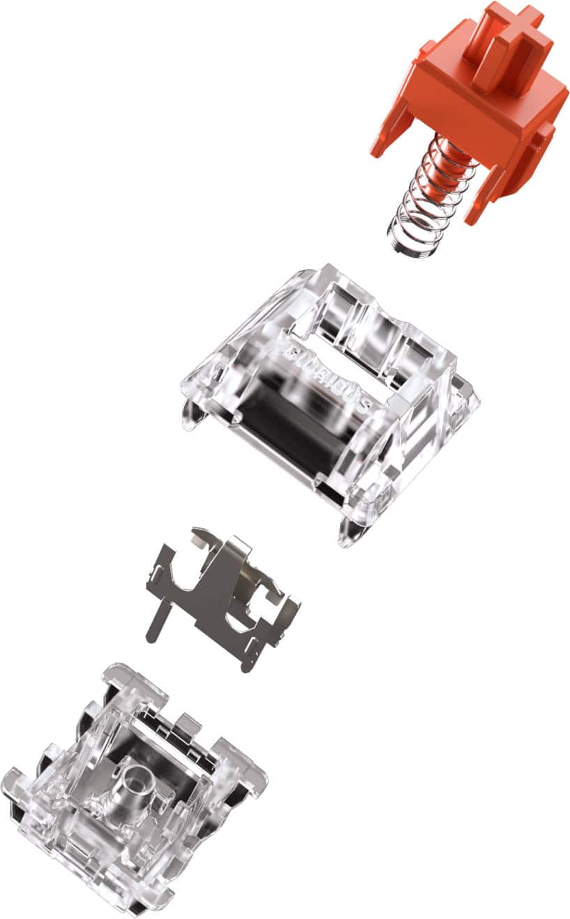 Glorious - Lubed Mechanical Keyboard 3-pin Hot Swappable Switches (110x) - Linear - Fox