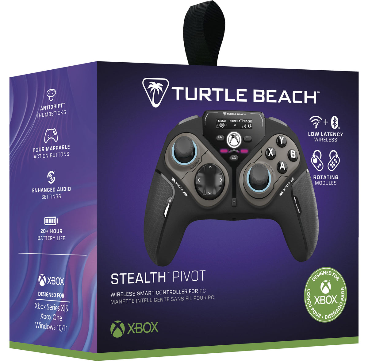 Turtle Beach - Stealth Pivot Wireless Smart PC Gaming Controller with Rotating Modules - Black