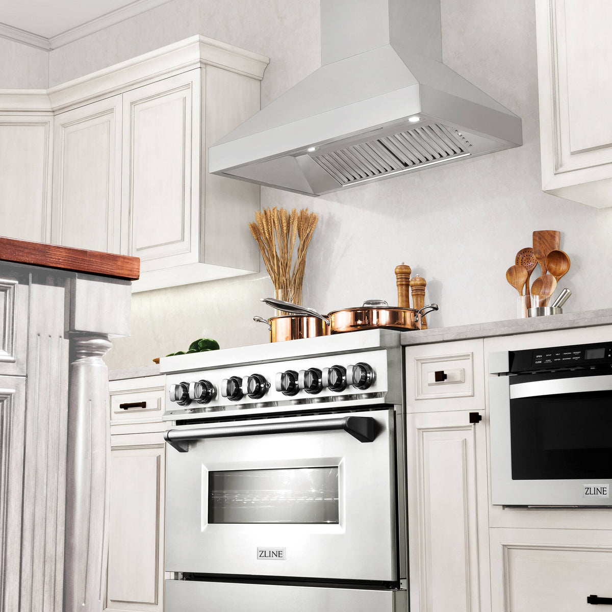 ZLINE - 30 inches - Externally Vented - Wall Range Hood - Stainless Steel