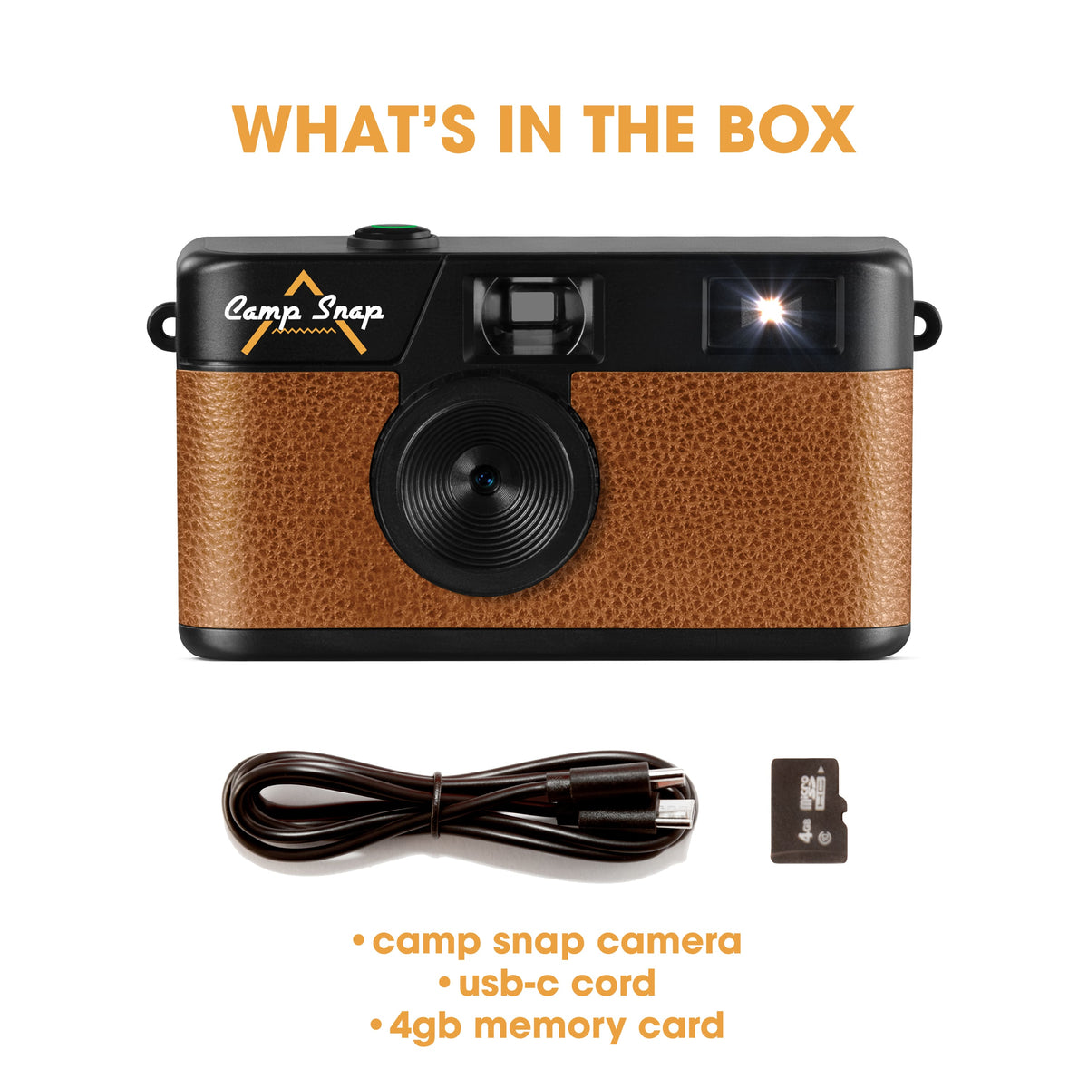 Camp Snap - Screen Free Digital Camera - Brown