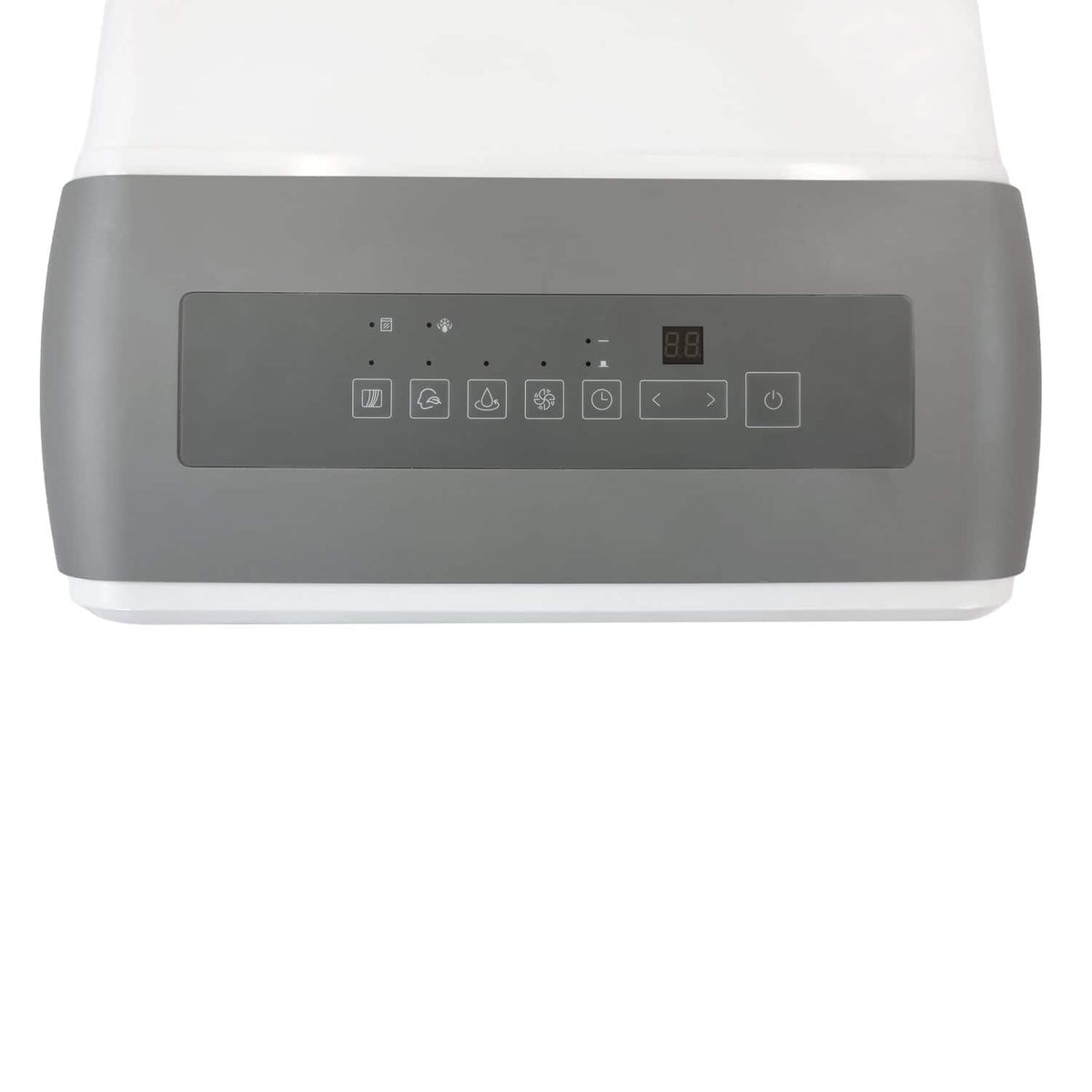 Keystone - 50-Pint 6.35 Quart Dehumidifier with Built-In Pump - White