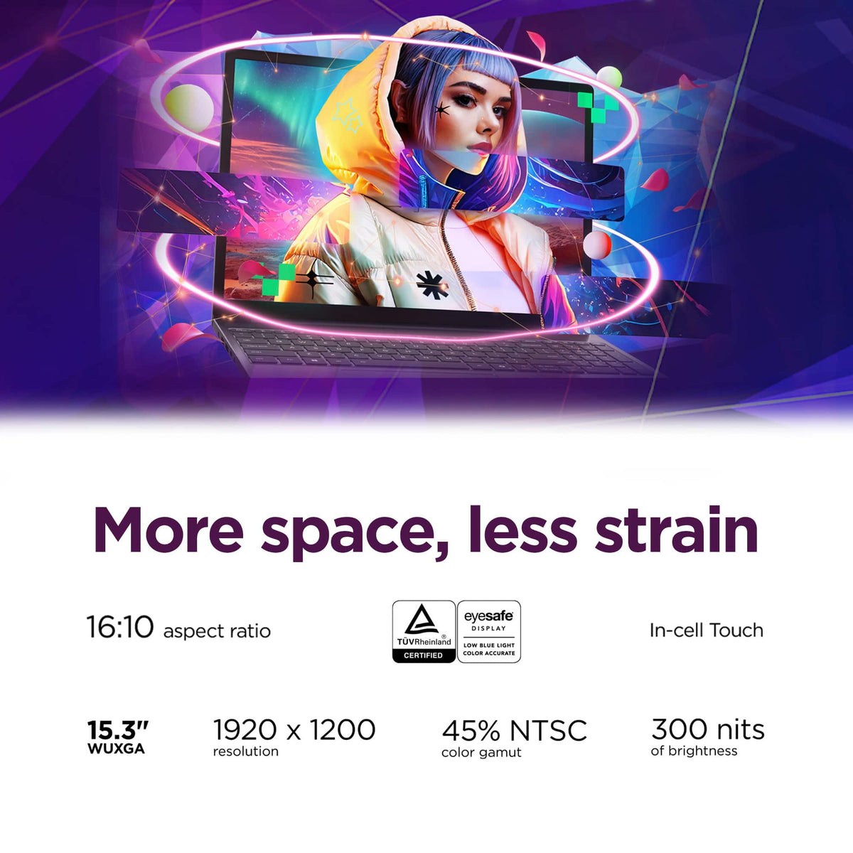 Lenovo - IdeaPad Slim 3x 15.3" 2k Touchscreen Laptop - Snapdragon X 2025 - 8GB Memory - 256GB Storage - Luna Grey
