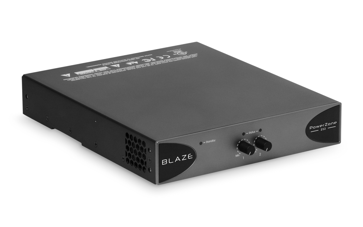 Sonance - Blaze PowerZone 252 – 250 Watt Class D amplifier with 2 channels (Each) - Black