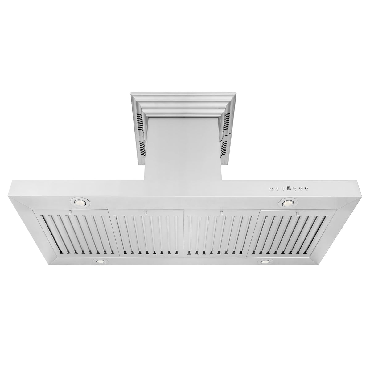 ZLINE - 48 inches - Externally Vented - Island Range Hood - Stainless Steel