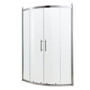 Framed Tub Shower Enclosure With Clear Tempered Glass
