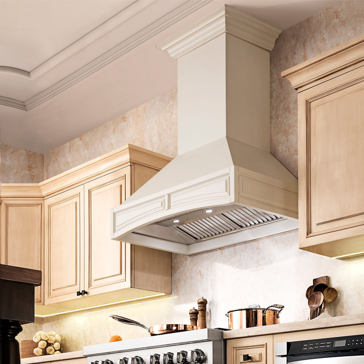 ZLINE - 30 inches - Externally Vented - Wall Range Hood - Cottage White