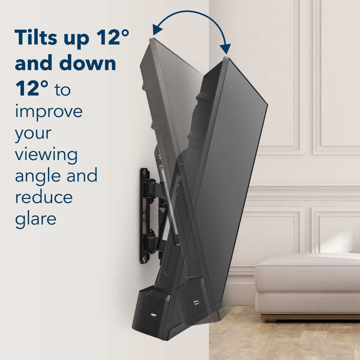 Insignia™ - Full-Motion TV Wall Mount for Most 19–55" TVs, Up to 65 lbs. — Extends 16" - Black