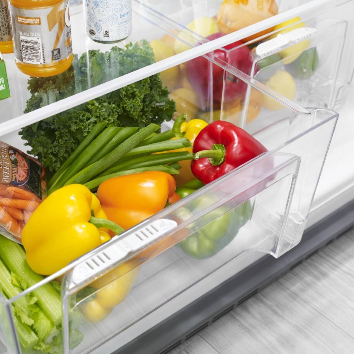 Whirlpool - 20.5 Cu. Ft. Top-Freezer Refrigerator - Fingerprint Resistant - Stainless Steel