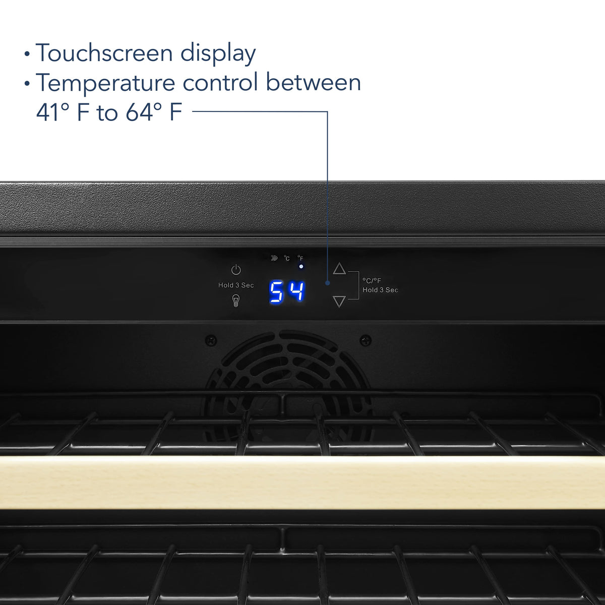 Insignia™ - 61-Bottle Wine Cooler - Stainless Steel