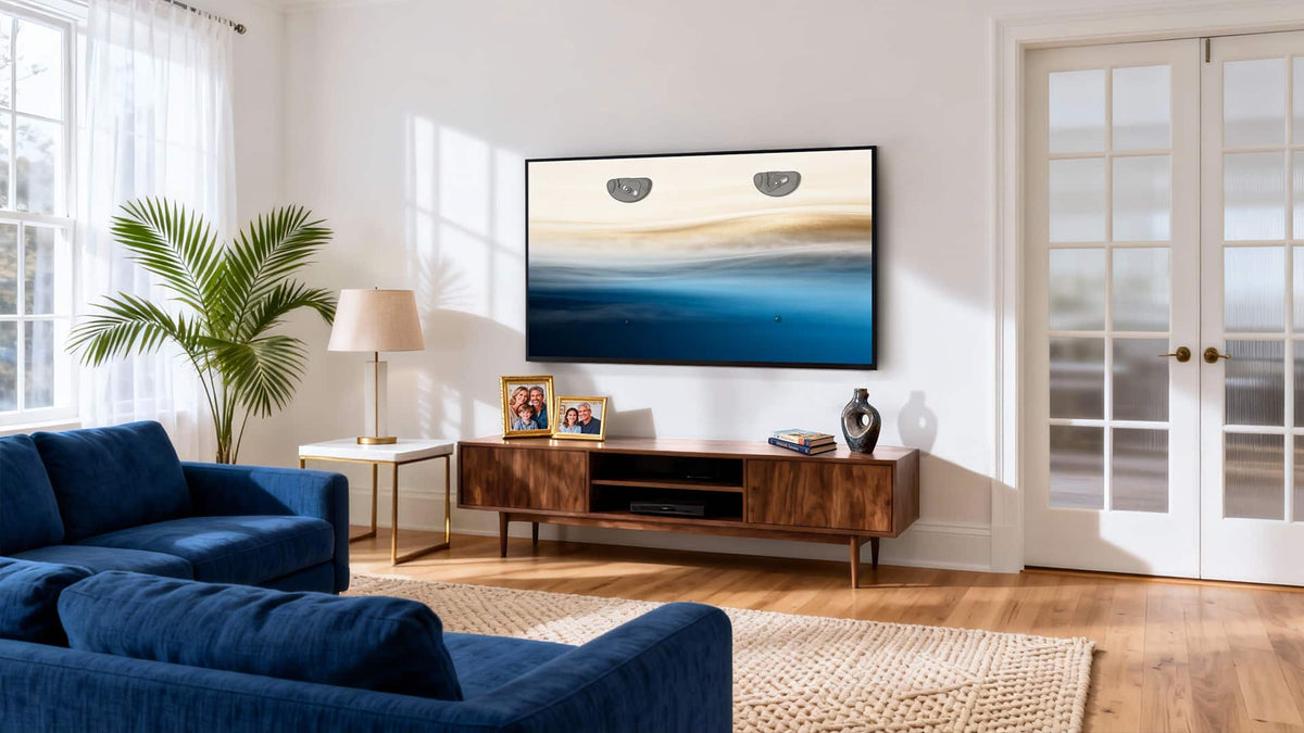 ErgoAV - AnyWall Ultra Slim TV Mount for 40″ to 90″ TVs™ - Black