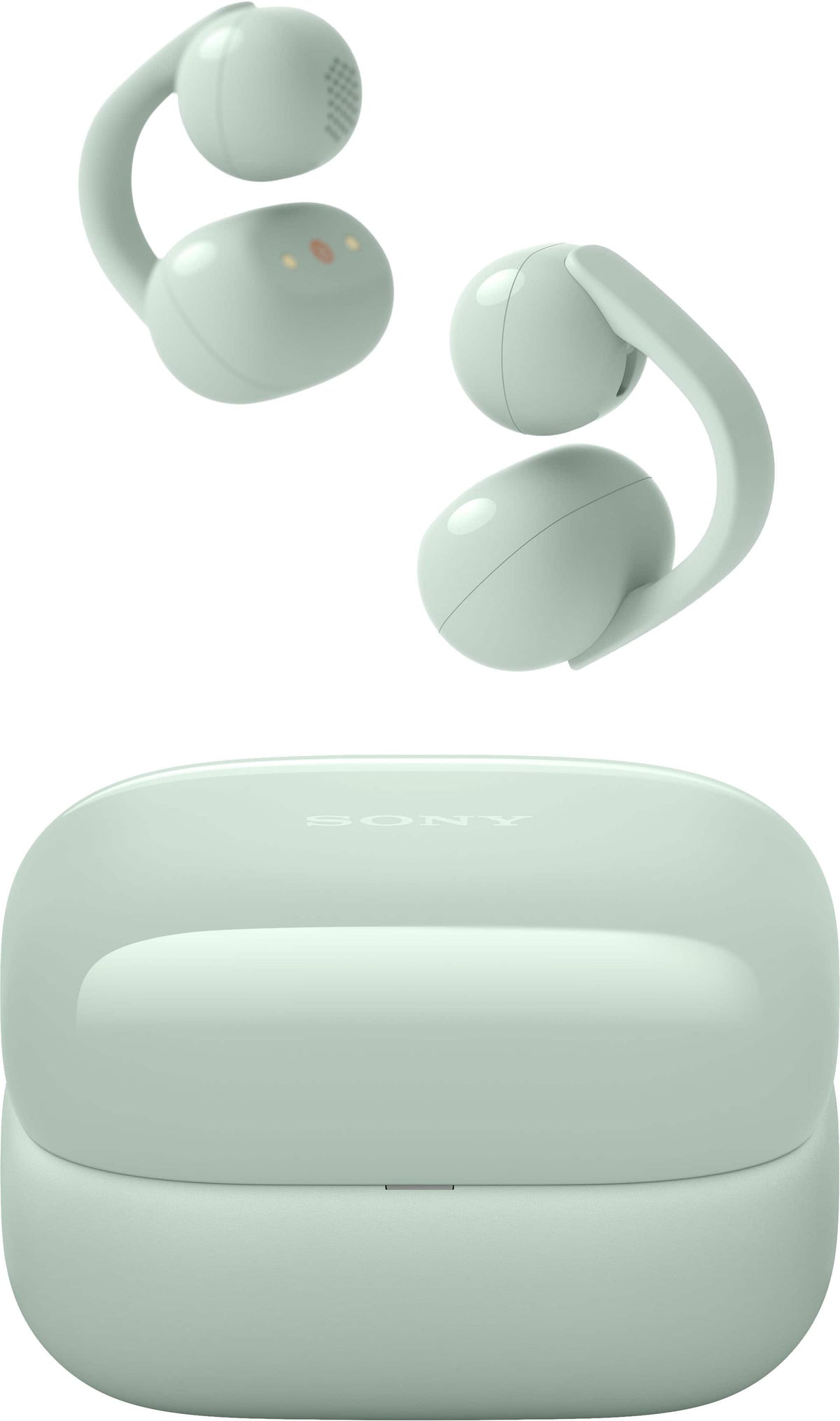 Sony - LinkBuds Clip Truly Wireless Open Earbuds - Green