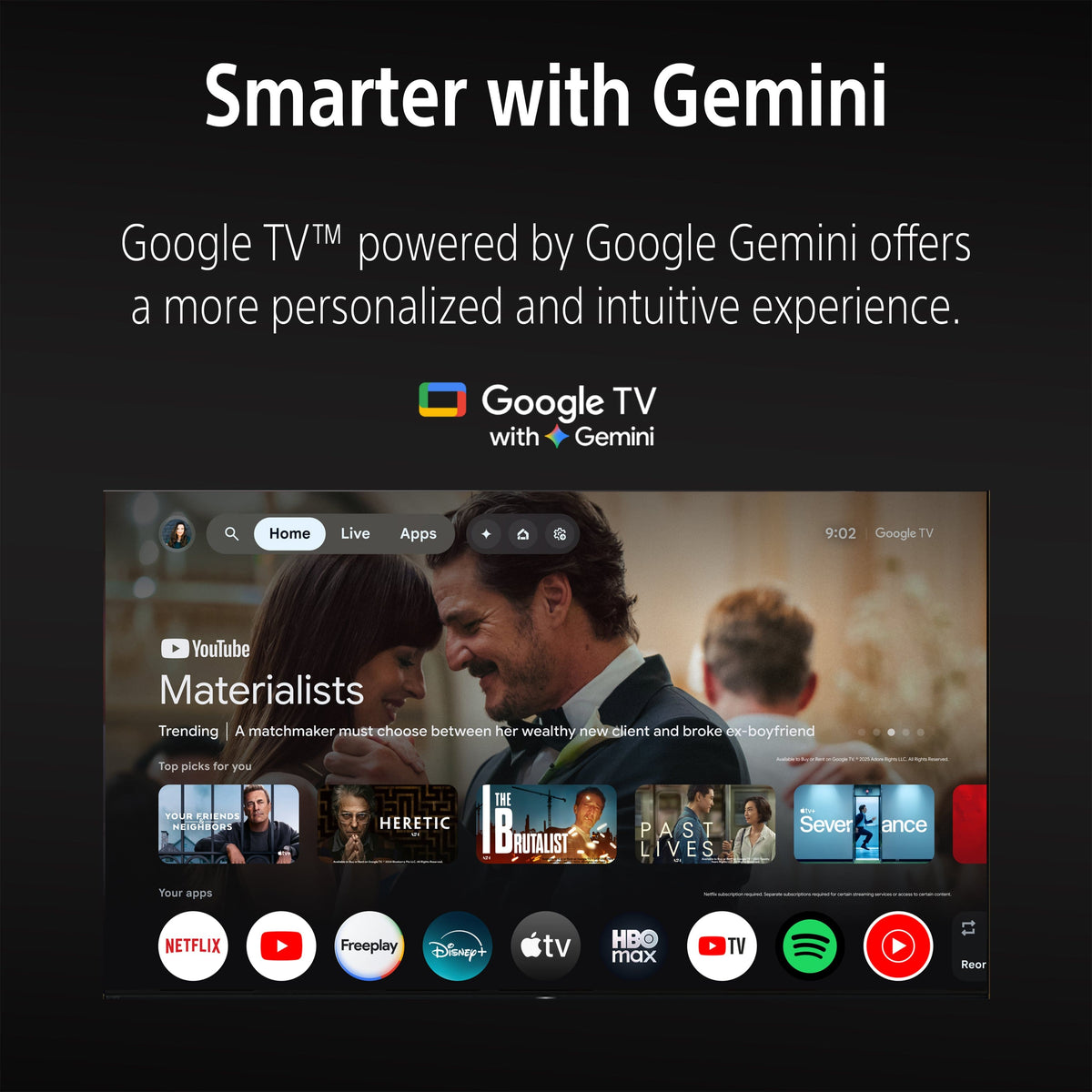 Sony - 75" Class BRAVIA 7 II True RGB 4K HDR Google TV with Gemini