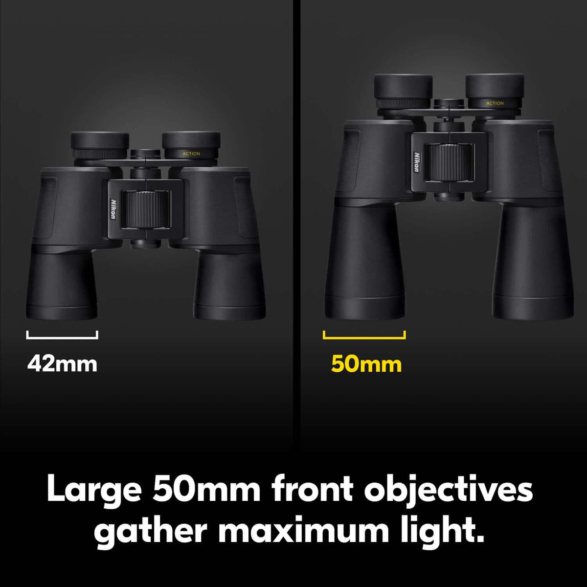 Nikon - ACTION 10x50 Binoculars - Black
