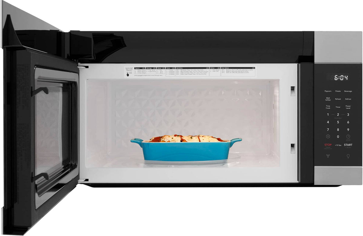 Frigidaire - 1.7 Cu. Ft. Over-The-Range Microwave with Quick Start - Stainless Steel