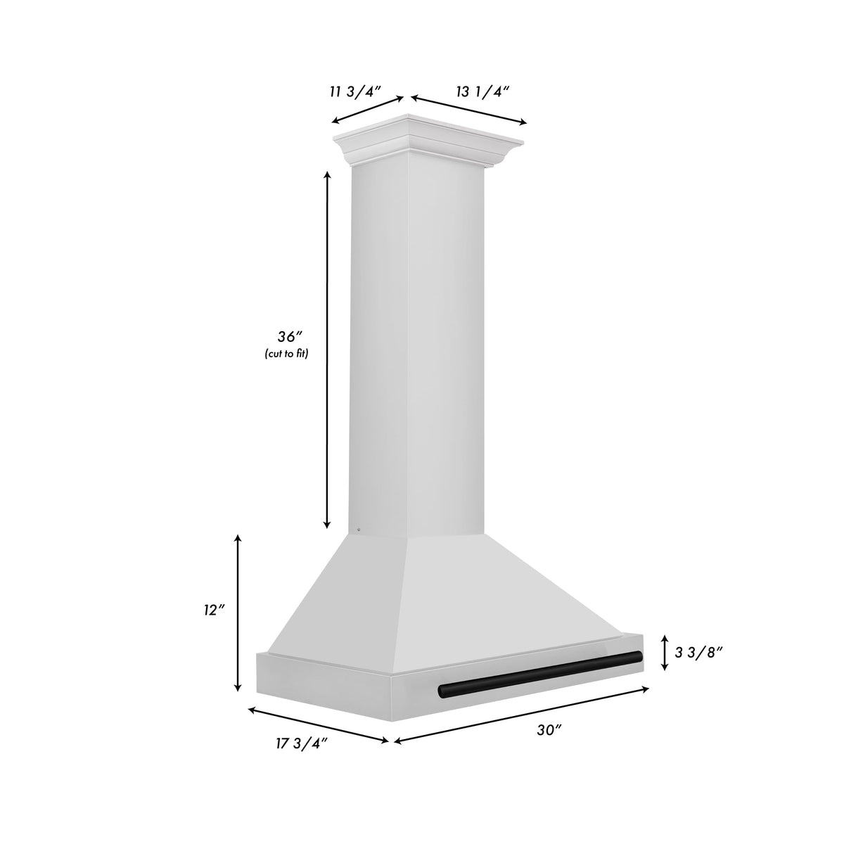 ZLINE Autograph Edition - 30 inches - Externally Vented - Wall Range Hood - Stainless Steel