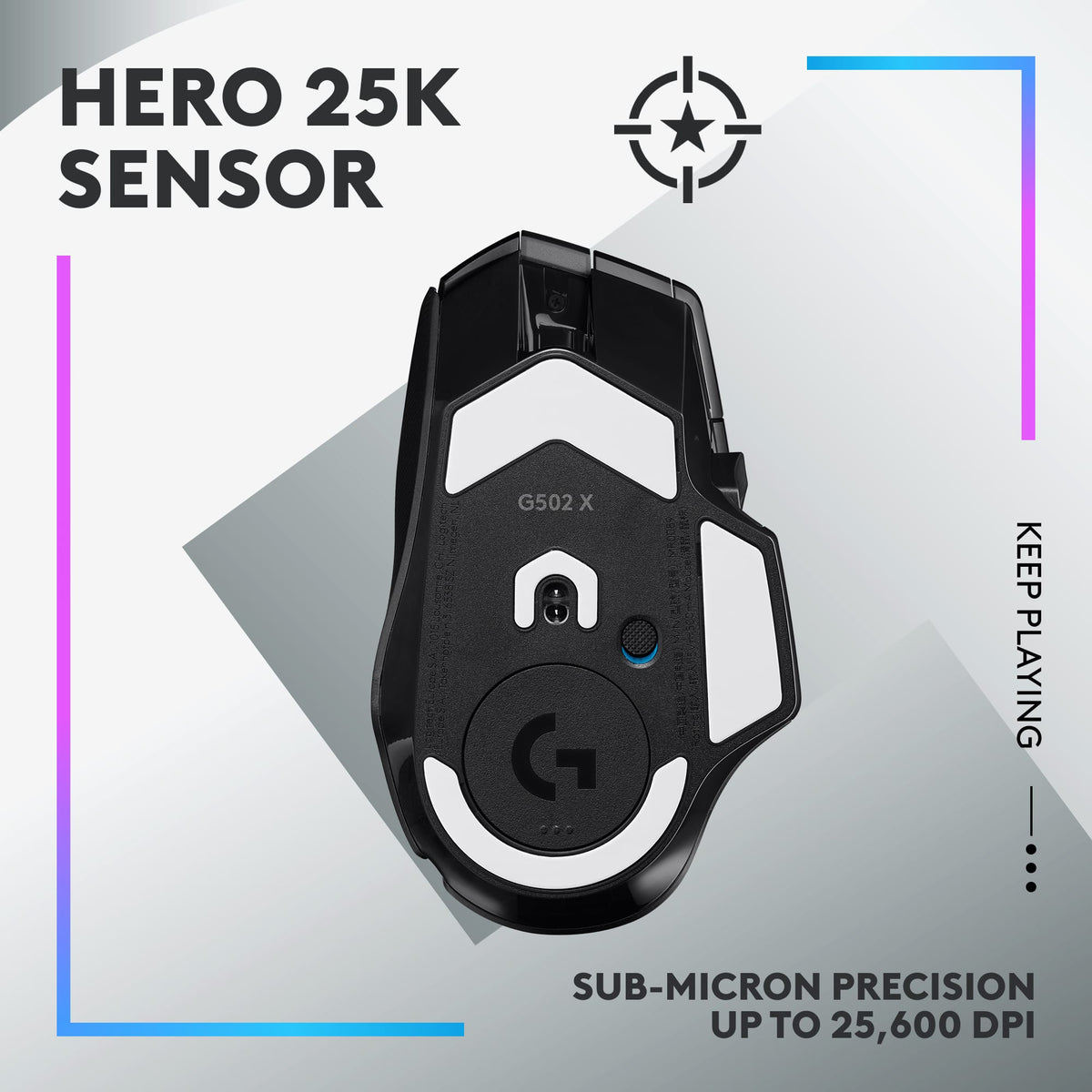 Logitech - G502 X PLUS LIGHTSPEED Wireless Optical Gaming Mouse with HERO 25K Sensor - Wireless - Black