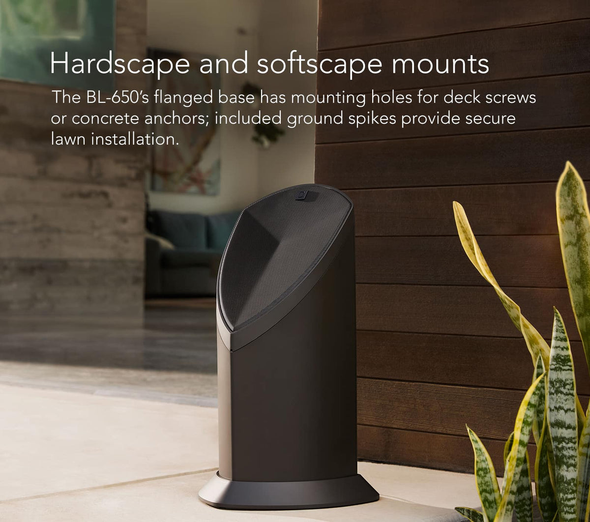 Definitive Technology - Dymension 6.5 Outdoor Bollard Speaker Each - Brown