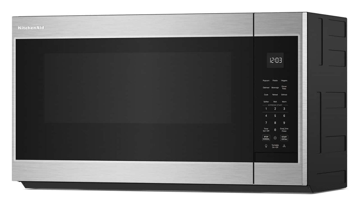 KitchenAid - 1.9 Cu. Ft. Microwave Hood Combination with Auto Functions - Stainless Steel