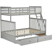 Bunk Bed With Ladder, And Safety Guard Rails