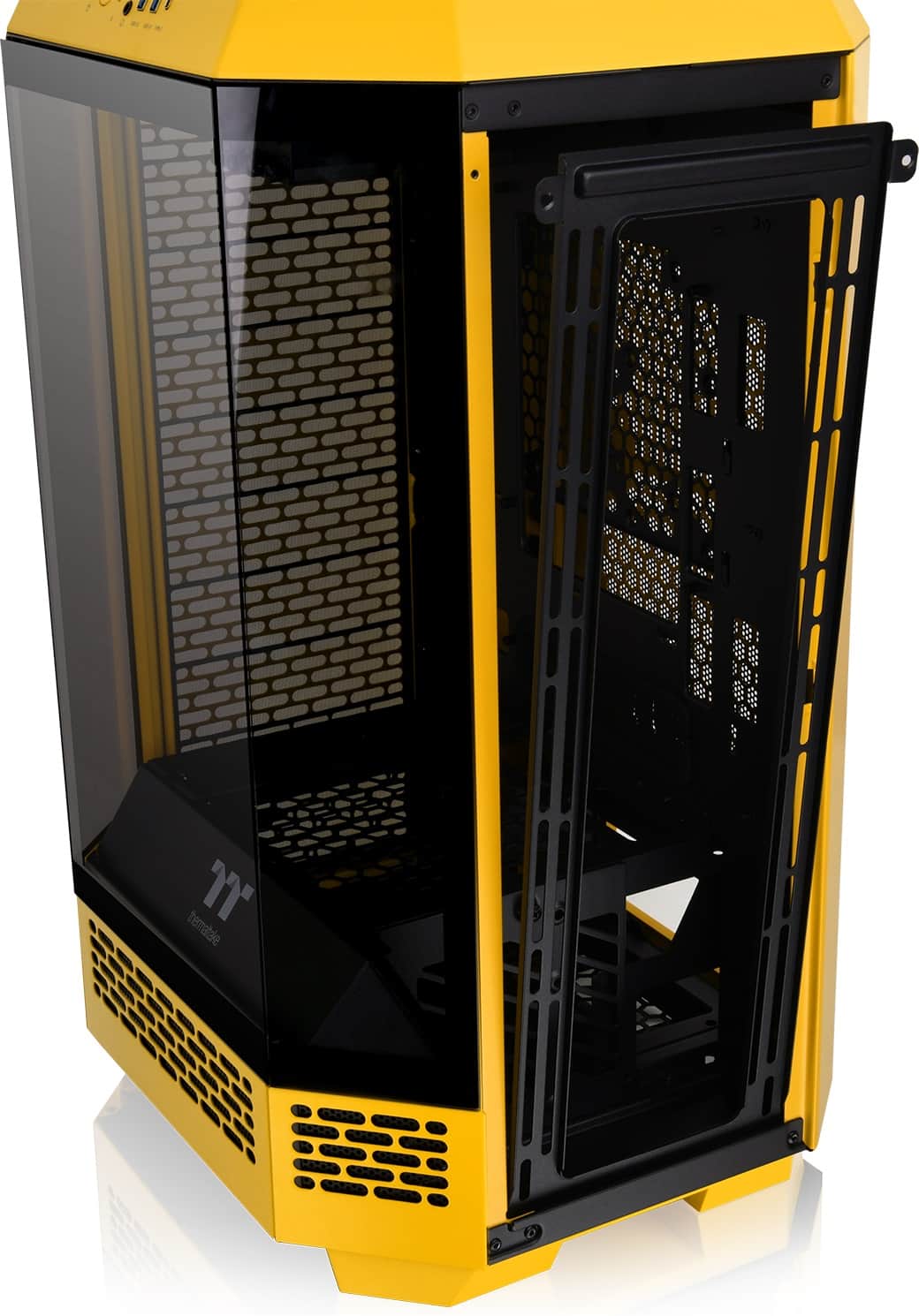 Thermaltake - The Tower 300 Micro ATX PC Case - Bumblebee Yellow