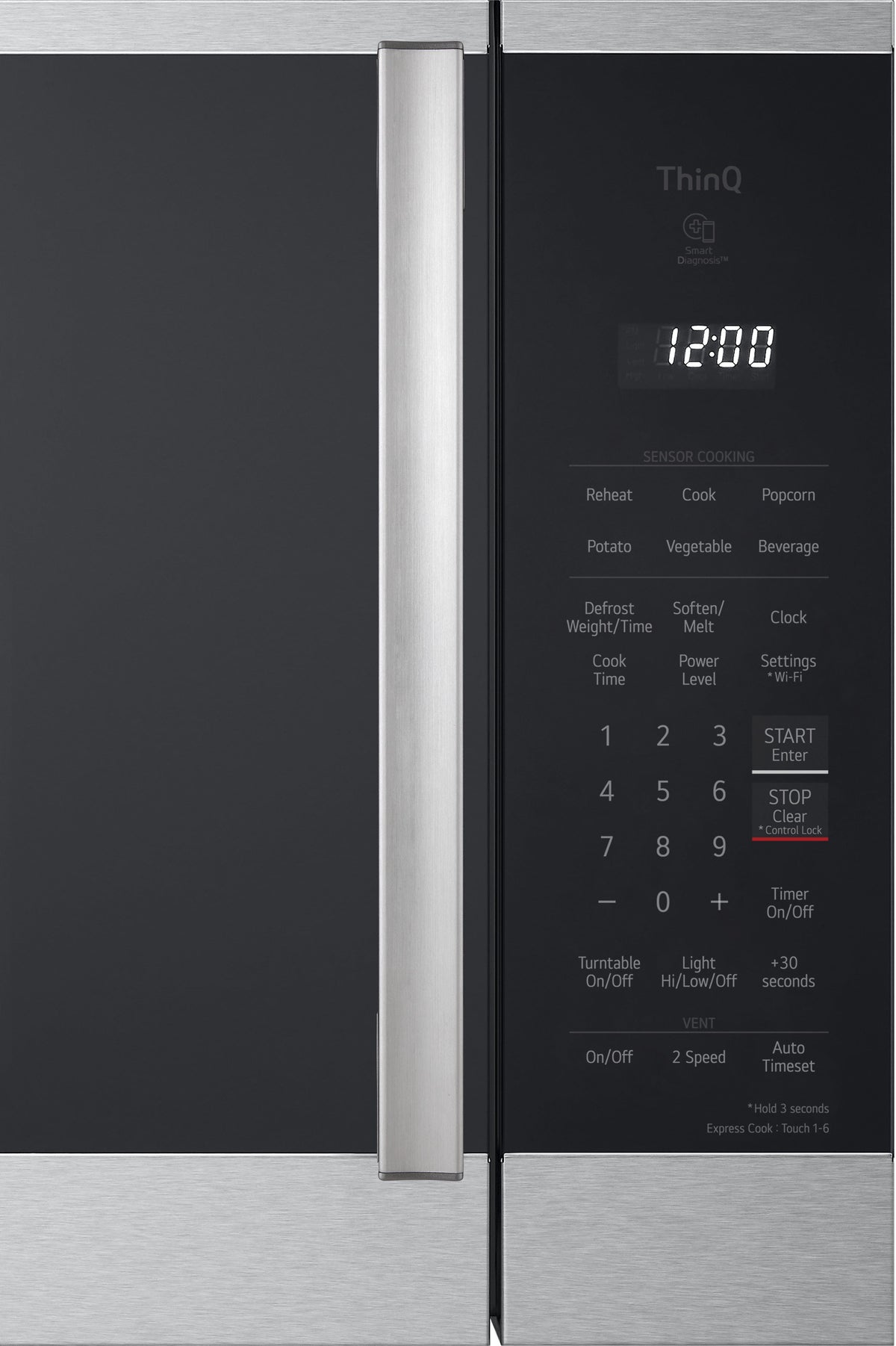 LG - 1.8 Cu. Ft. Over-The-Range Smart Microwave with Sensor Cooking and EasyClean - Stainless Steel