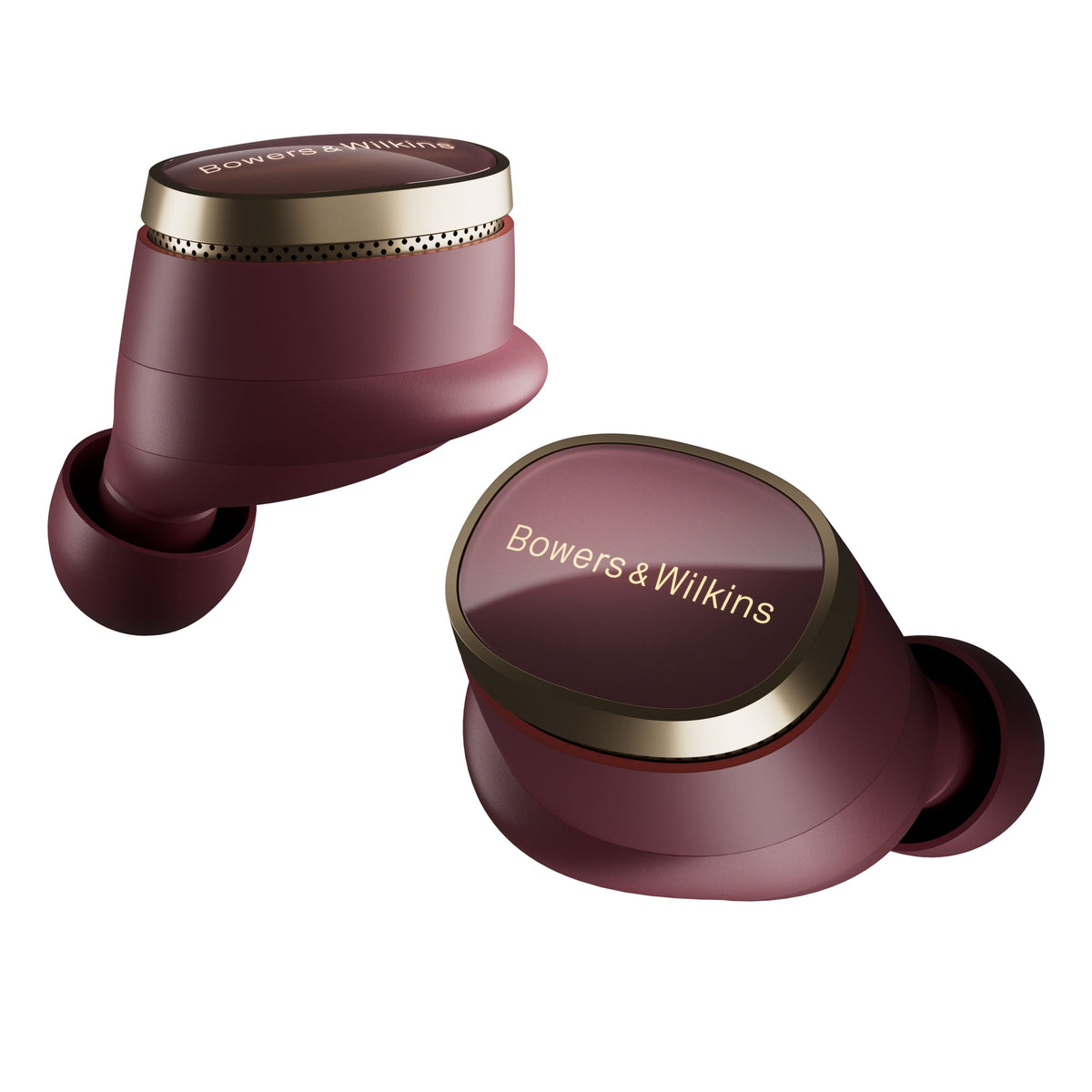 Bowers & Wilkins - Pi8 True Wireless Noise Cancelling In-Ear Earbuds - Dark Burgundy
