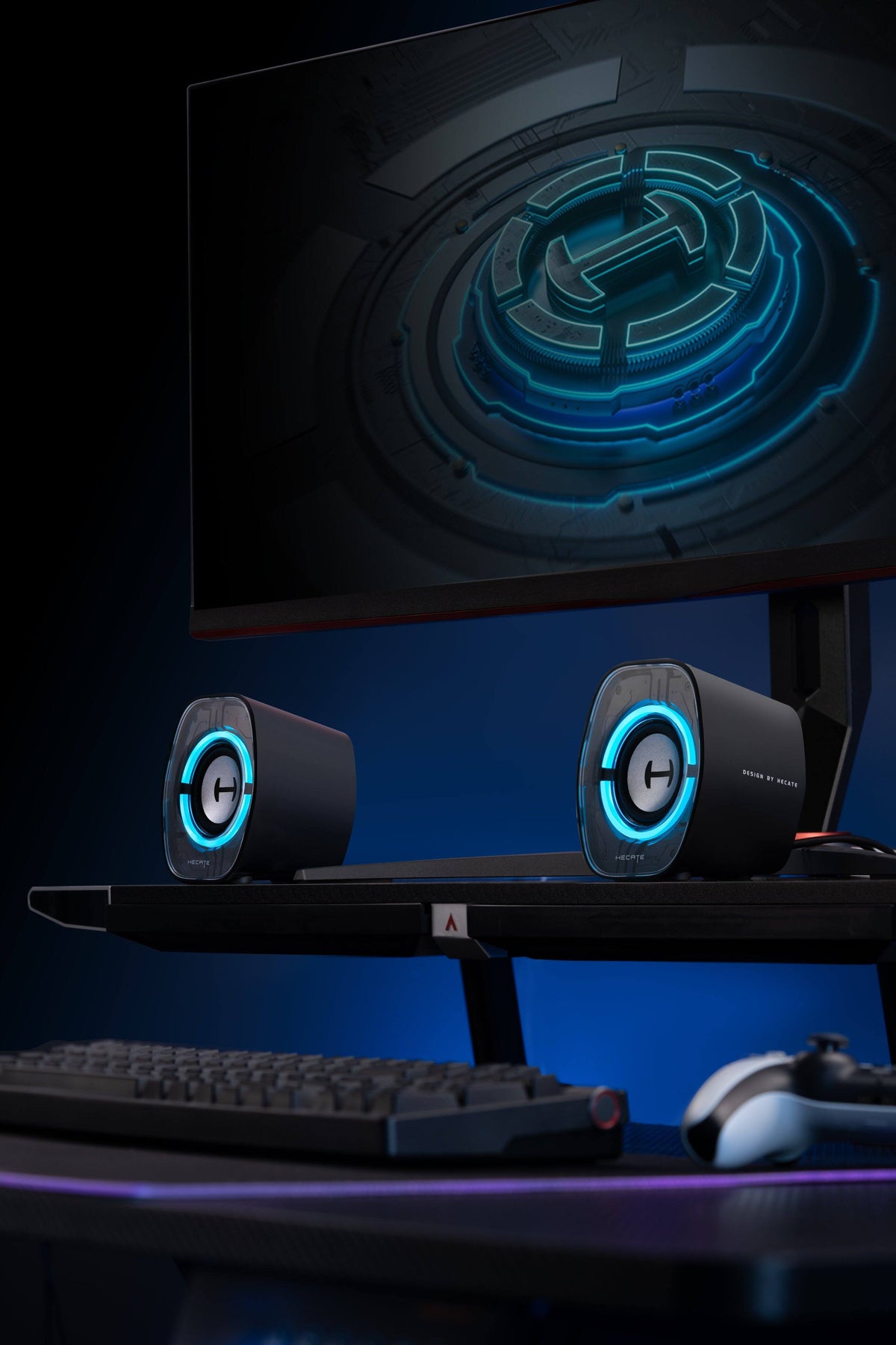 Edifier - G1000 II 2.0 Bluetooth Gaming Speakers with RGB Lighting (2-Piece) - Black
