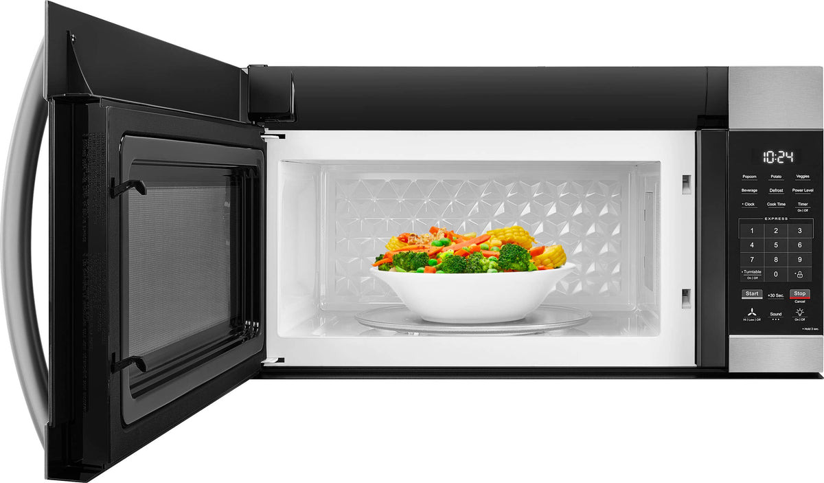 Insignia™ - 1.7 Cu. Ft. Over-the-Range Microwave with 1,000W Cooking Power - Stainless Steel