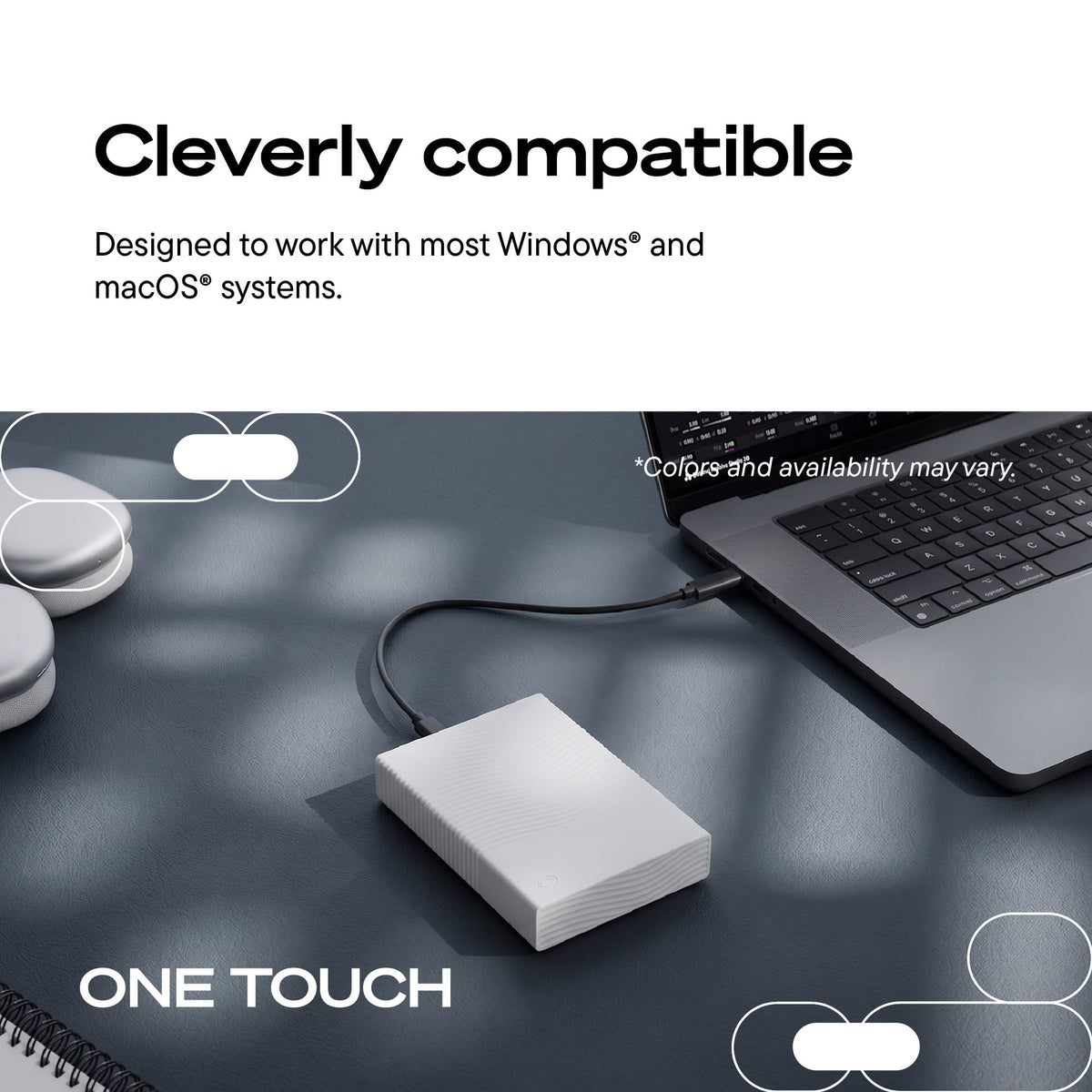 Seagate - Seagate One Touch Portable HDD 2TB - Space Gray