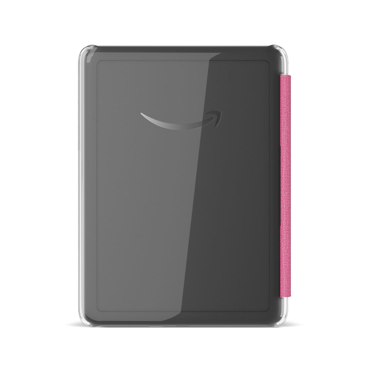 Amazon - Fabric Case with Clear Back for Kindle Paperwhite (2024 Release) and Kindle Colorsoft Signature Edition - Raspberry