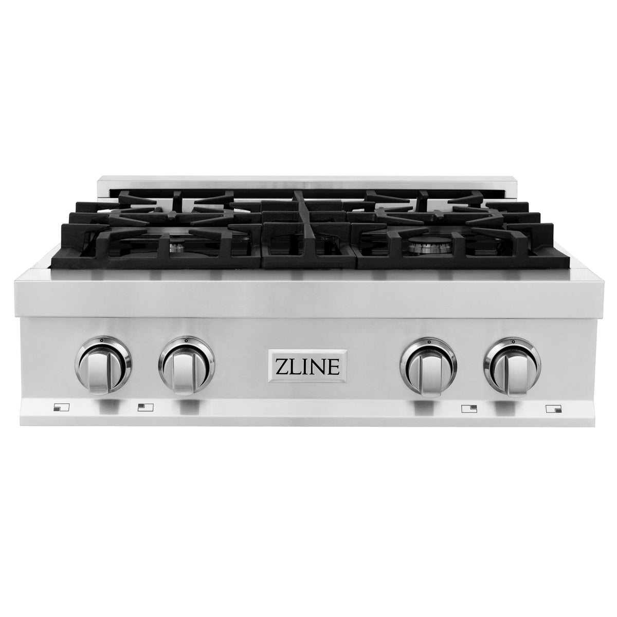 ZLINE - 30 in. Wide 4 Burner Legacy Gas Rangetop  and Porcelain Cooktop (RT30) - Stainless Steel