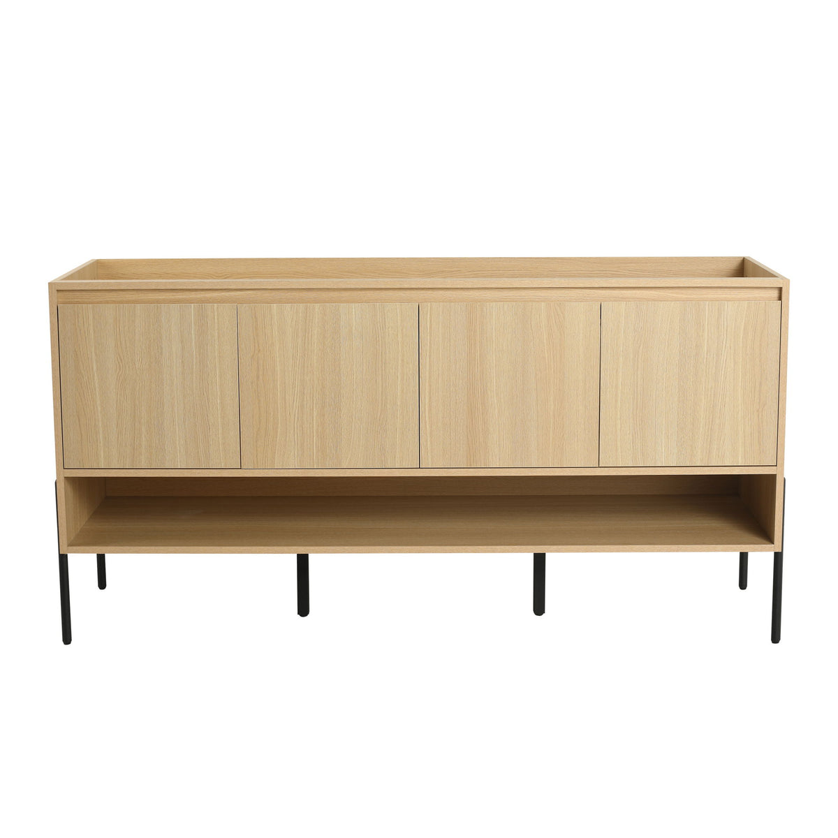 Mueble de baño independiente y puertas de gabinete de cierre suave