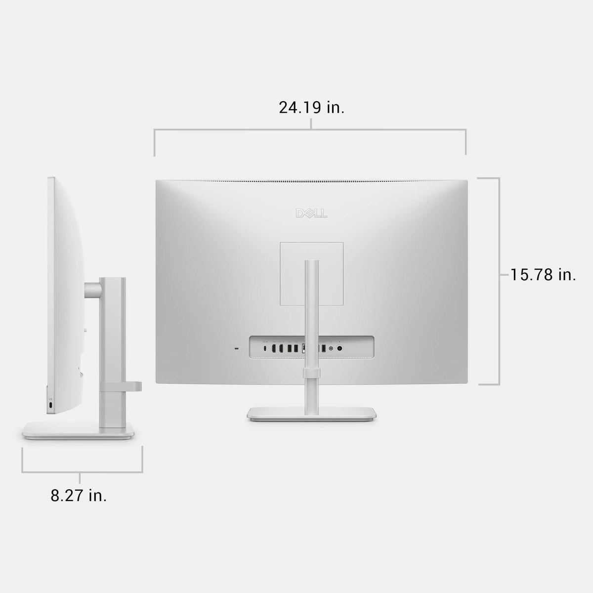 Dell - 27" 2K IPS Touchscreen All-in-One - Intel Core Ultra 7 Series 3 355 2026 - 16GB Memory - 1TB Storage - Copilot+ PC - Light Ash