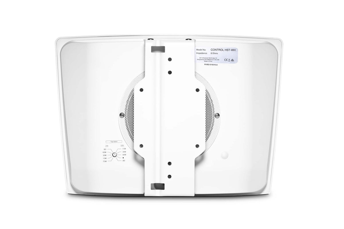 JBL - Control HST Wall Mount Wide-Coverage Speaker with 5-1/4" LF, Dual Tweeters and HST Technology™, 8 Ohm and 70V/100V - White