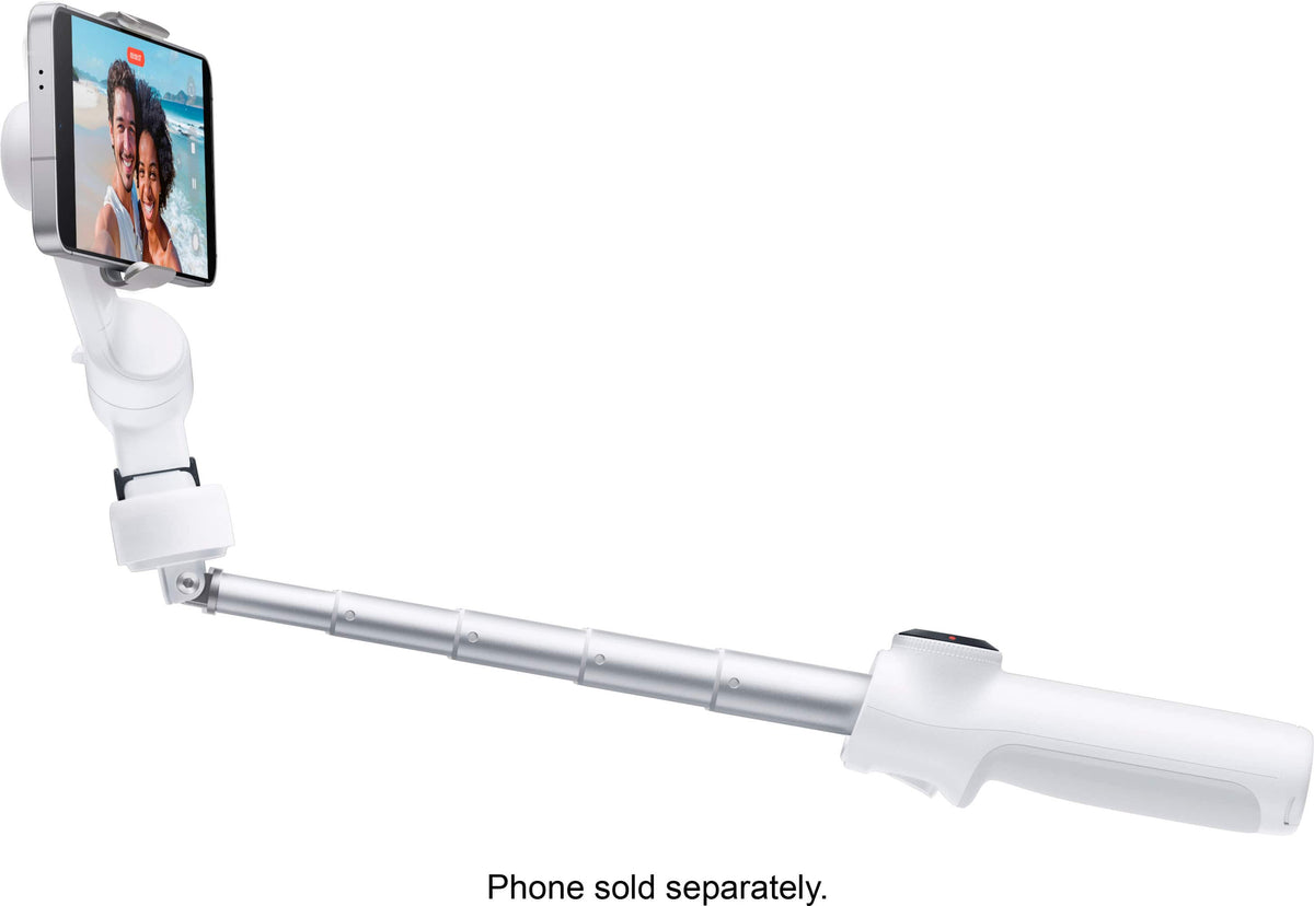 Insta360 - Flow 2 AI Tracker Bundle Gimbal Stabilizer for Smartphones - Summit White