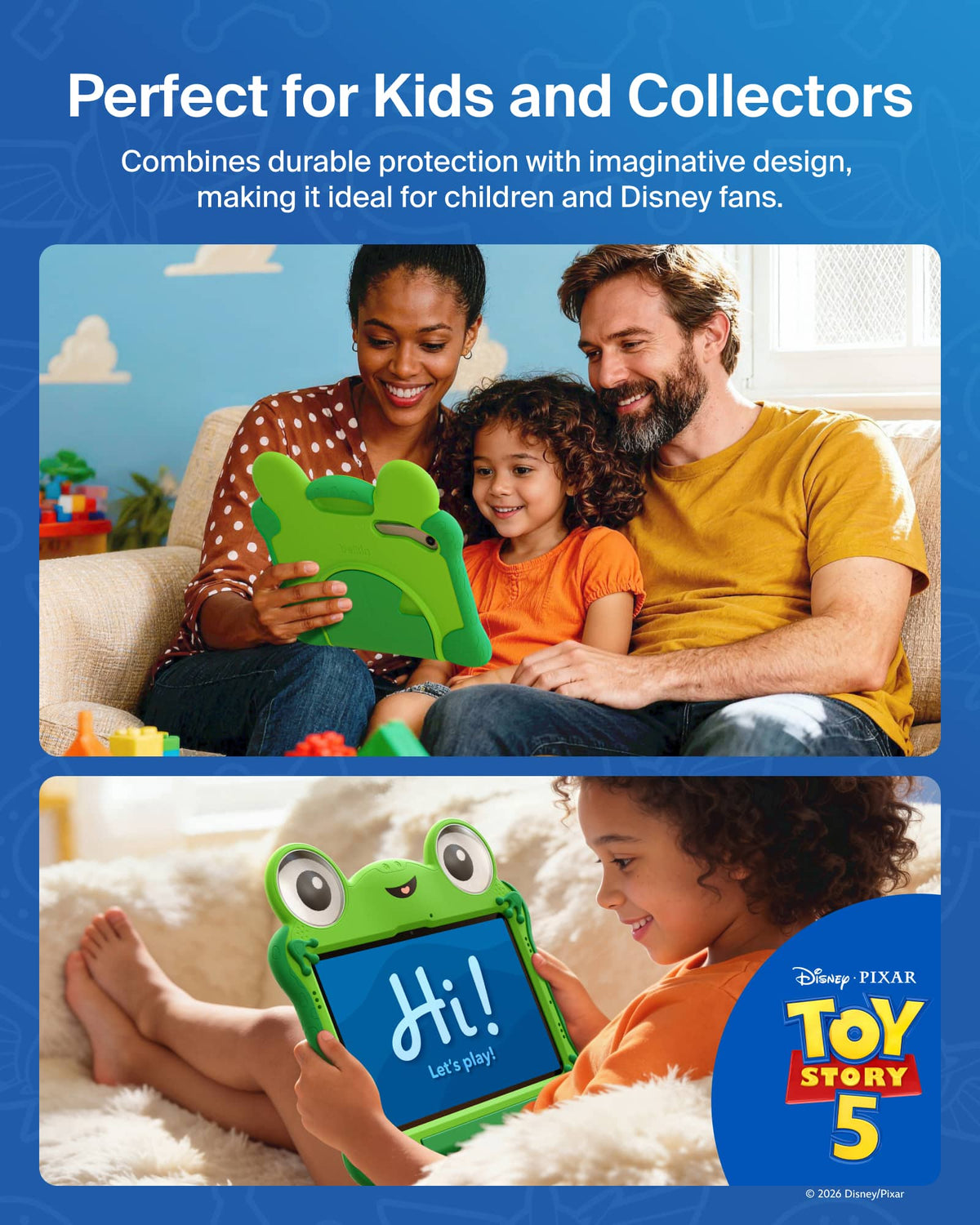 Belkin - Disney Pixar Toy Story 5 Lilypad Inspired Samsung Case (A11+) with Handle & Kickstand - Green