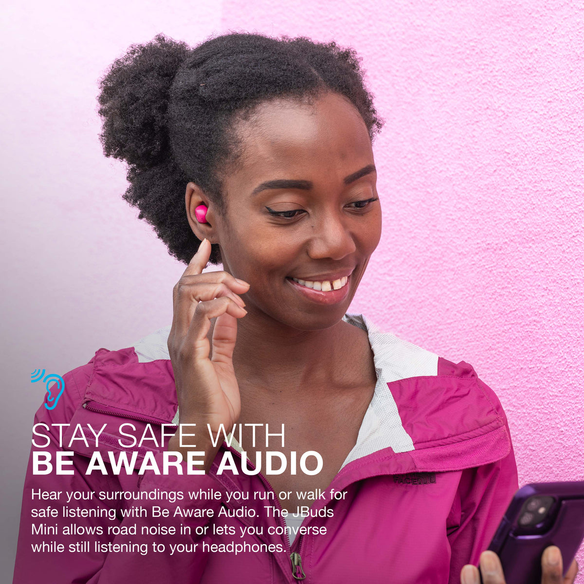JLab - JBuds Mini True Wireless Earbuds - Pink