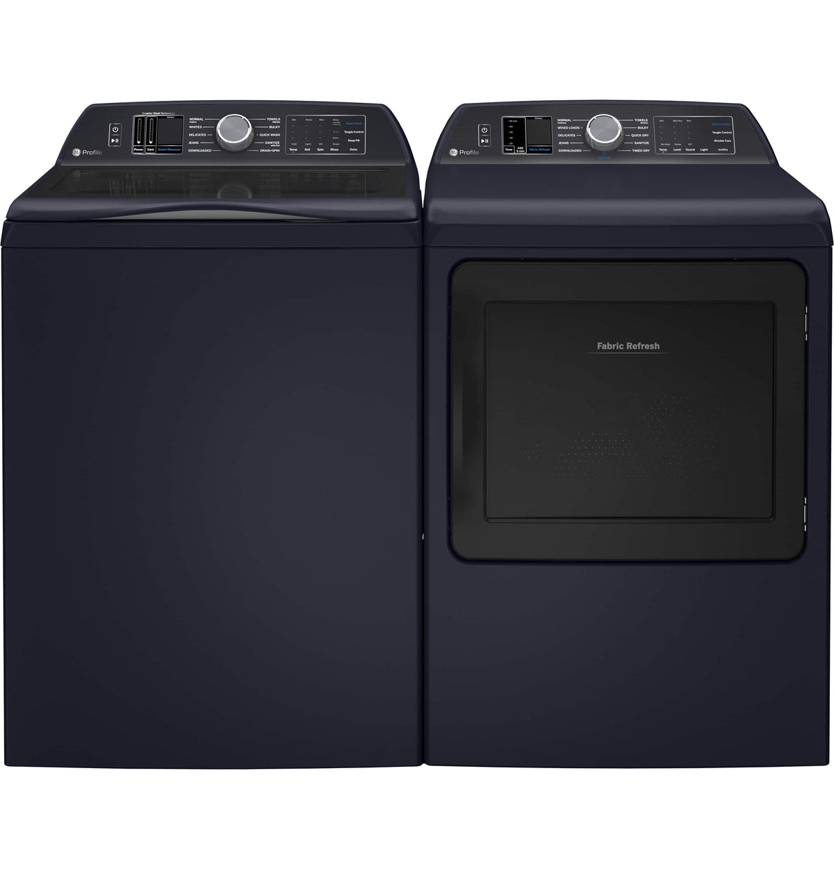 GE Profile - 5.4 Cu. Ft. High-Efficiency Smart Top Load Washer with Adaptive SmartDispense - Sapphire Blue