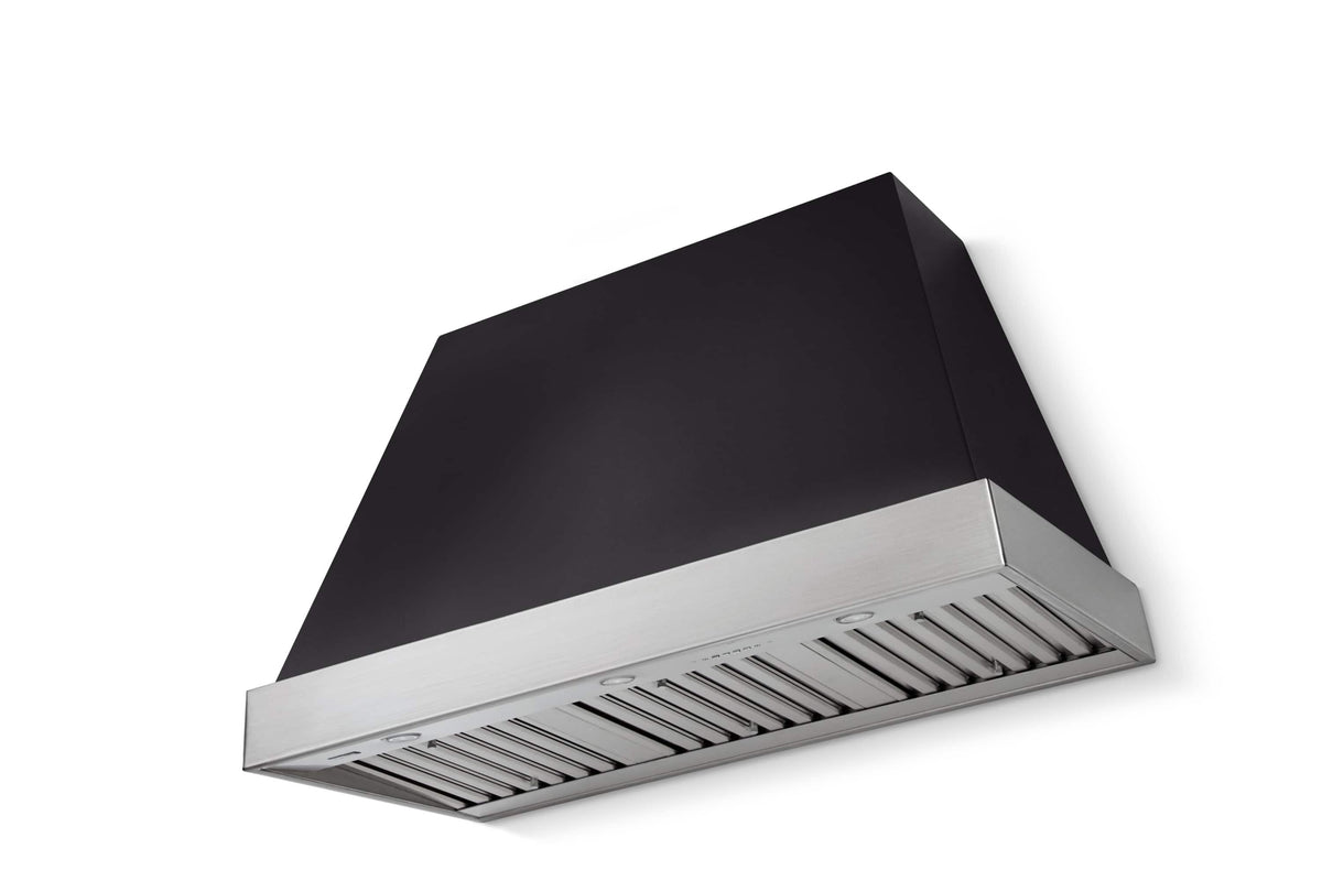 AGA - 48 inches - Externally Vented - Wall Range Hood - Matte Black