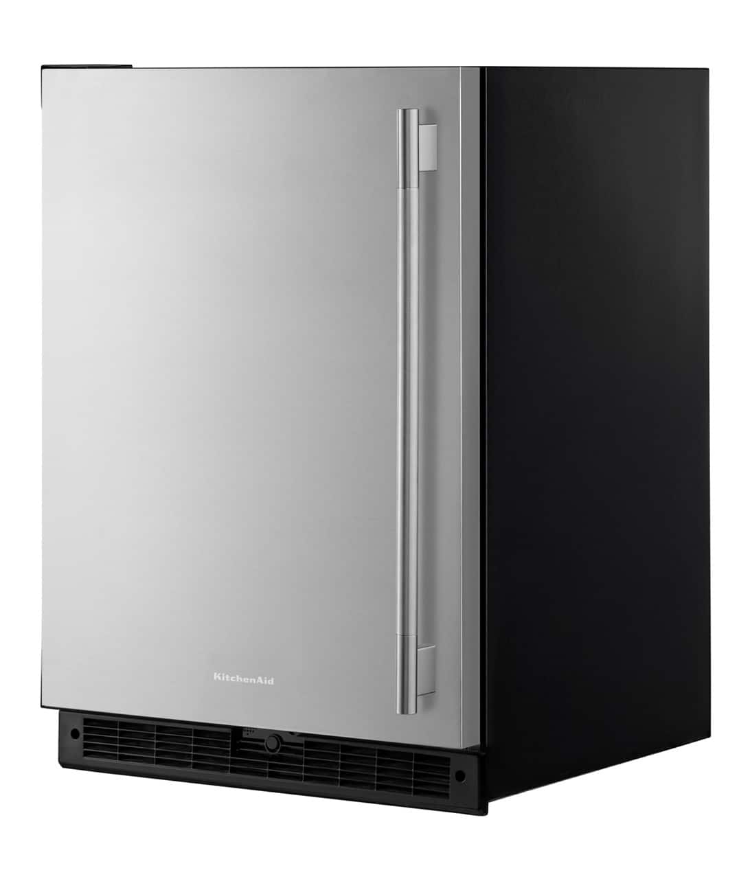 KitchenAid - 5.0 Cu. Ft. Undercounter Refrigerator - Black Cabinet/Stainless Steel Doors