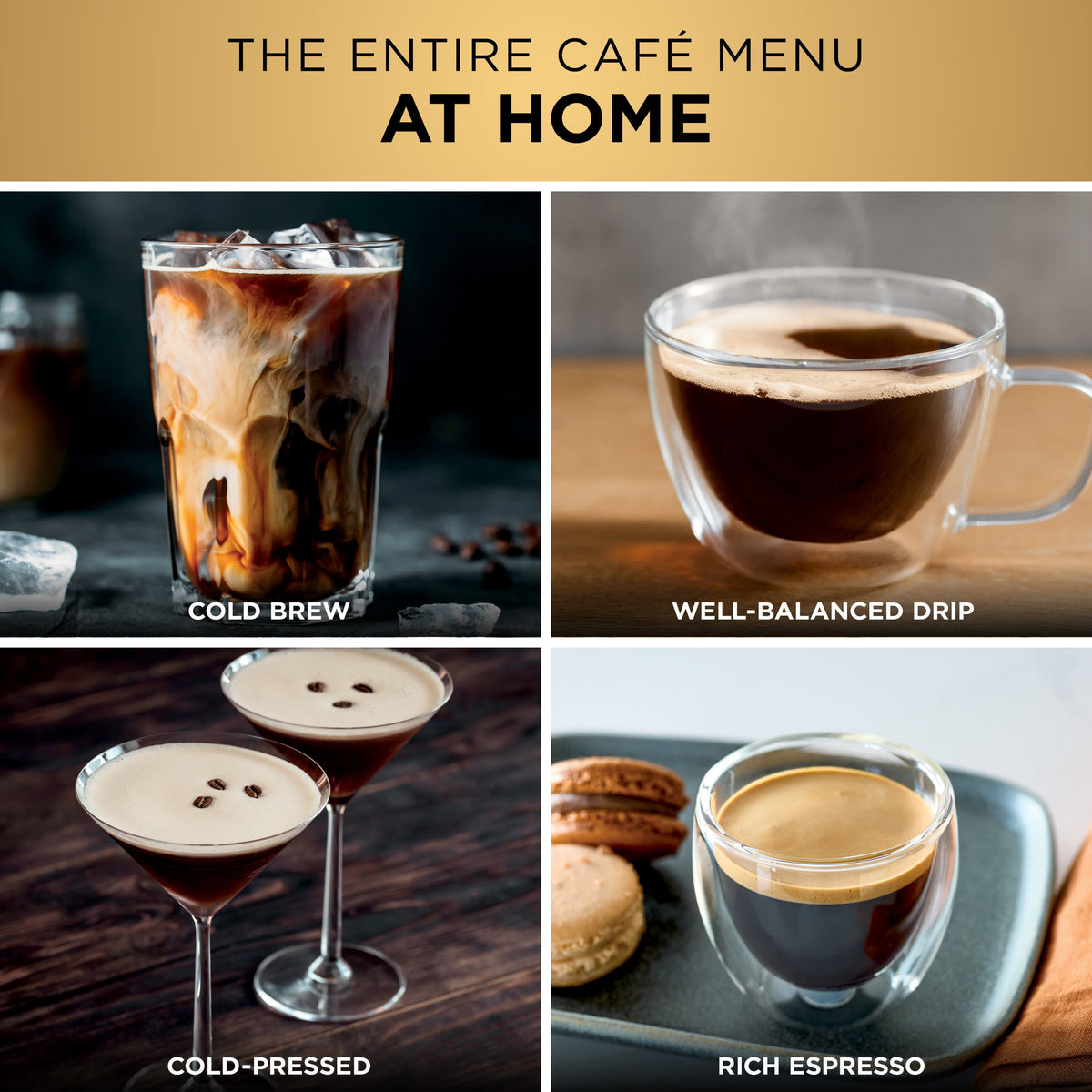 Ninja - Luxe Café Premier Series 3-in-1 Espresso, Coffee, and Cold Brew Machine with Grinder and Scale, and Hands-Free Frother - Stainless Steel