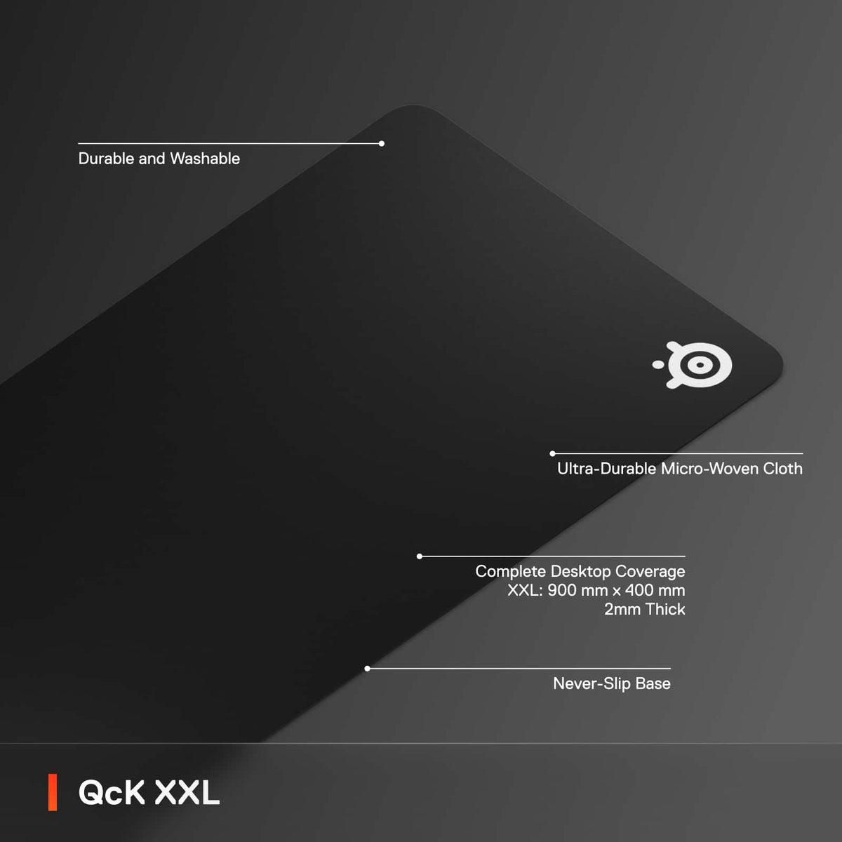 SteelSeries - QcK Cloth Gaming Mouse Pad (XXL) - Black