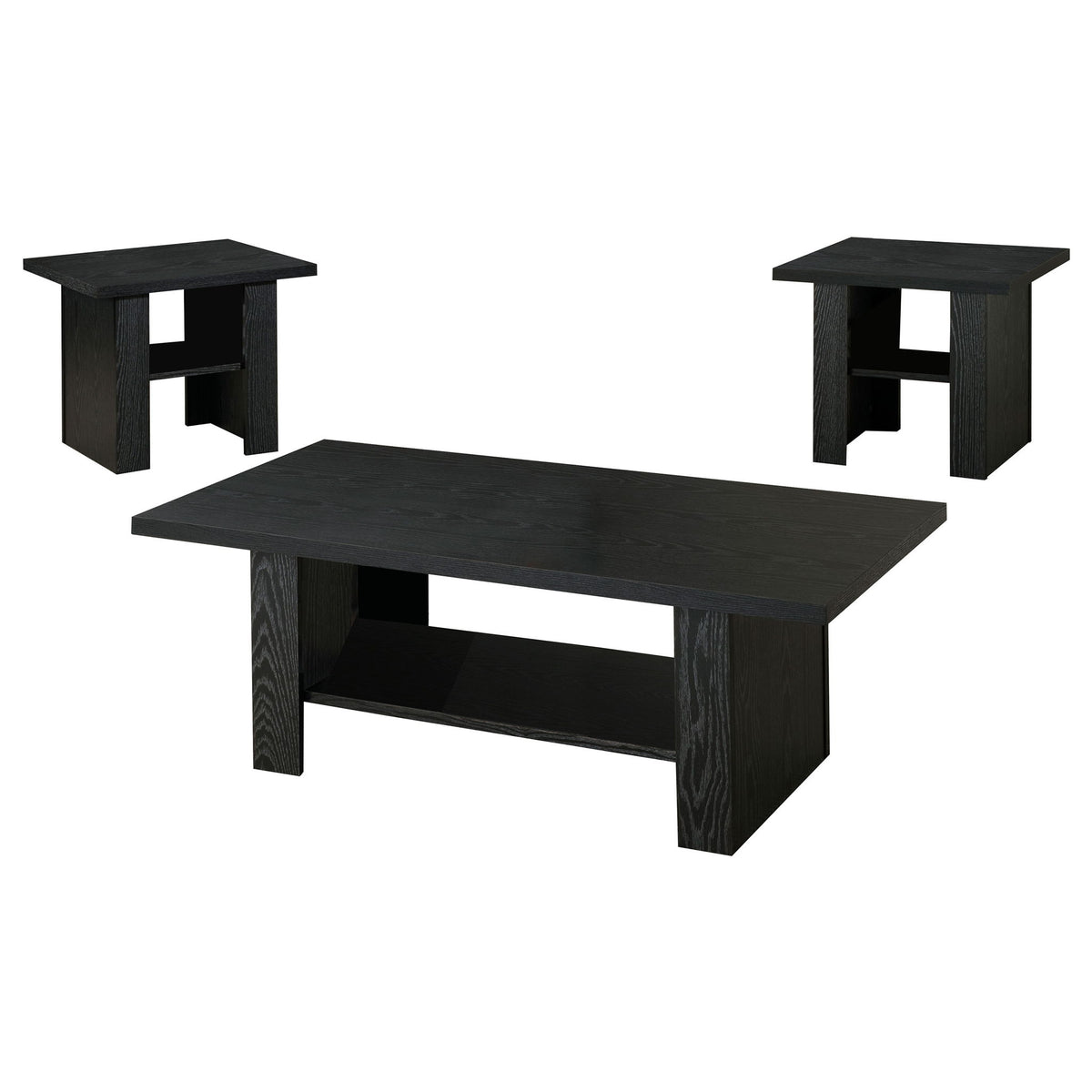 Salton - 3 Piece Coffee Table Set - Black