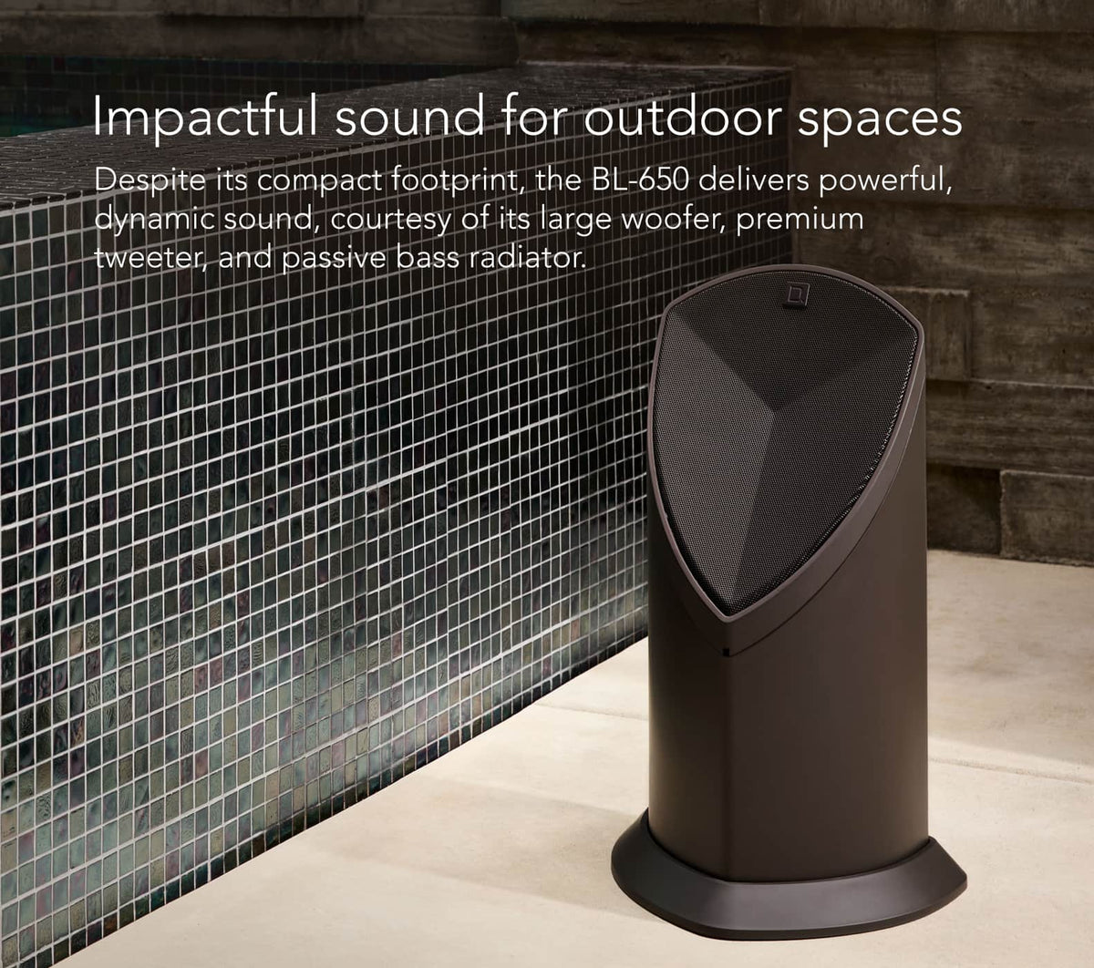 Definitive Technology - Dymension 6.5 Outdoor Bollard Speaker Each - Brown