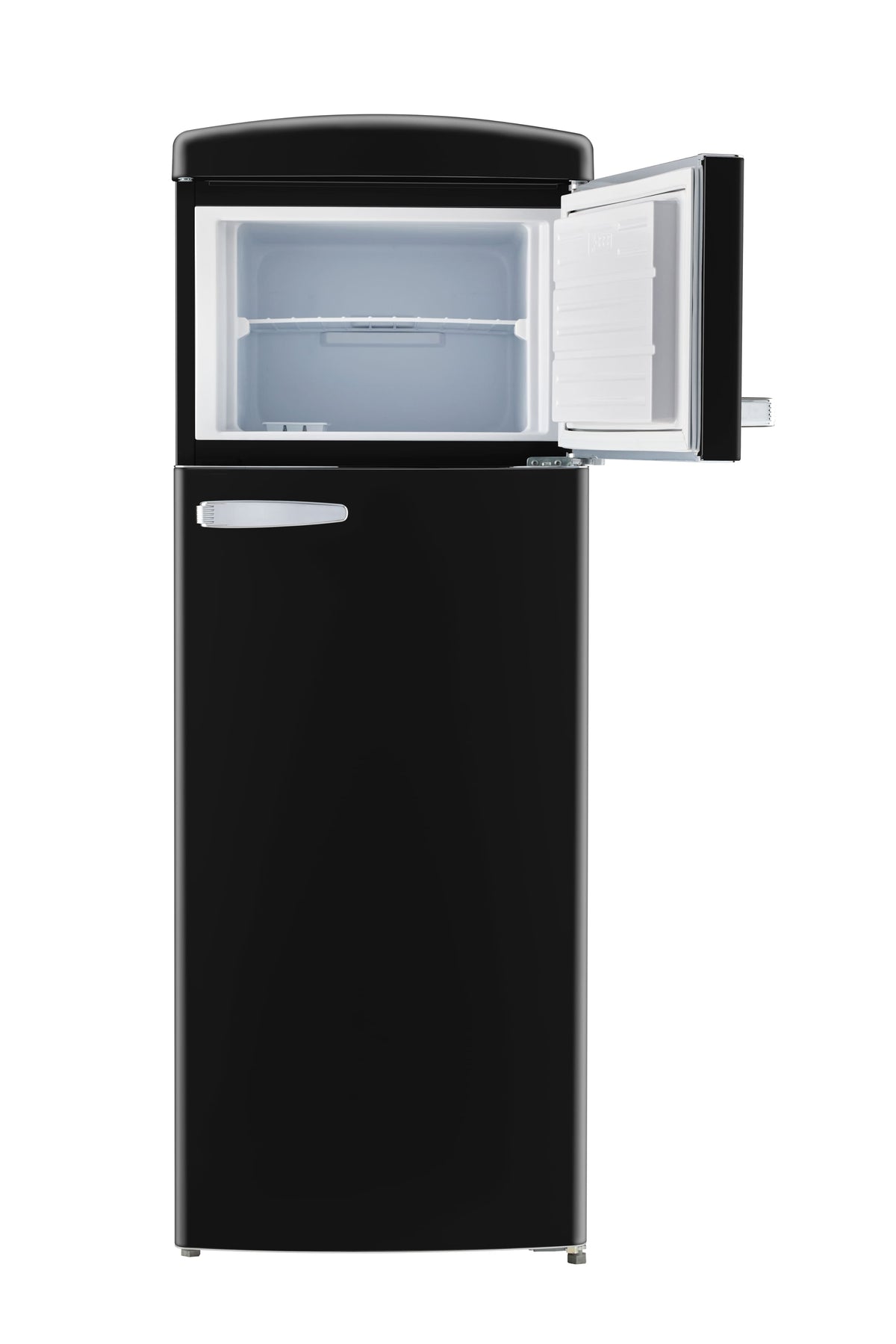 Unique Appliances - 21 in. Wide Classic Retro 7.5cu.ft Compact Top Freezer Refrigerator - Matte Black