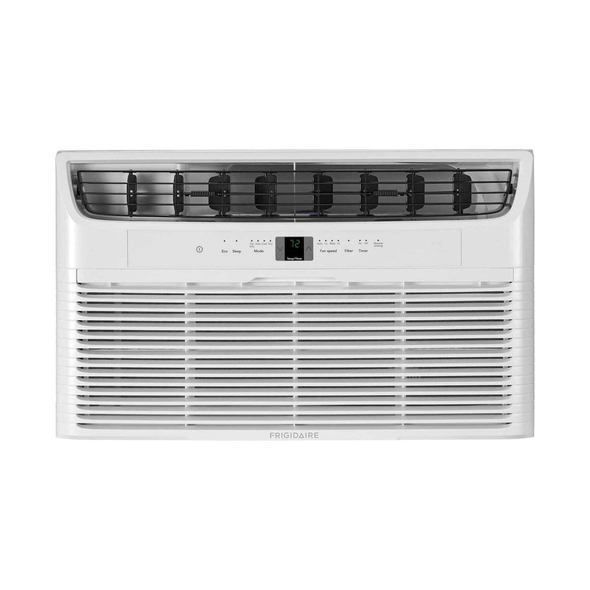 Frigidaire - 230V 12,000 BTU 550 Sq. Ft. In Wall Air Conditioner with 10,600 BTU Supplemental Heat with Remote - White