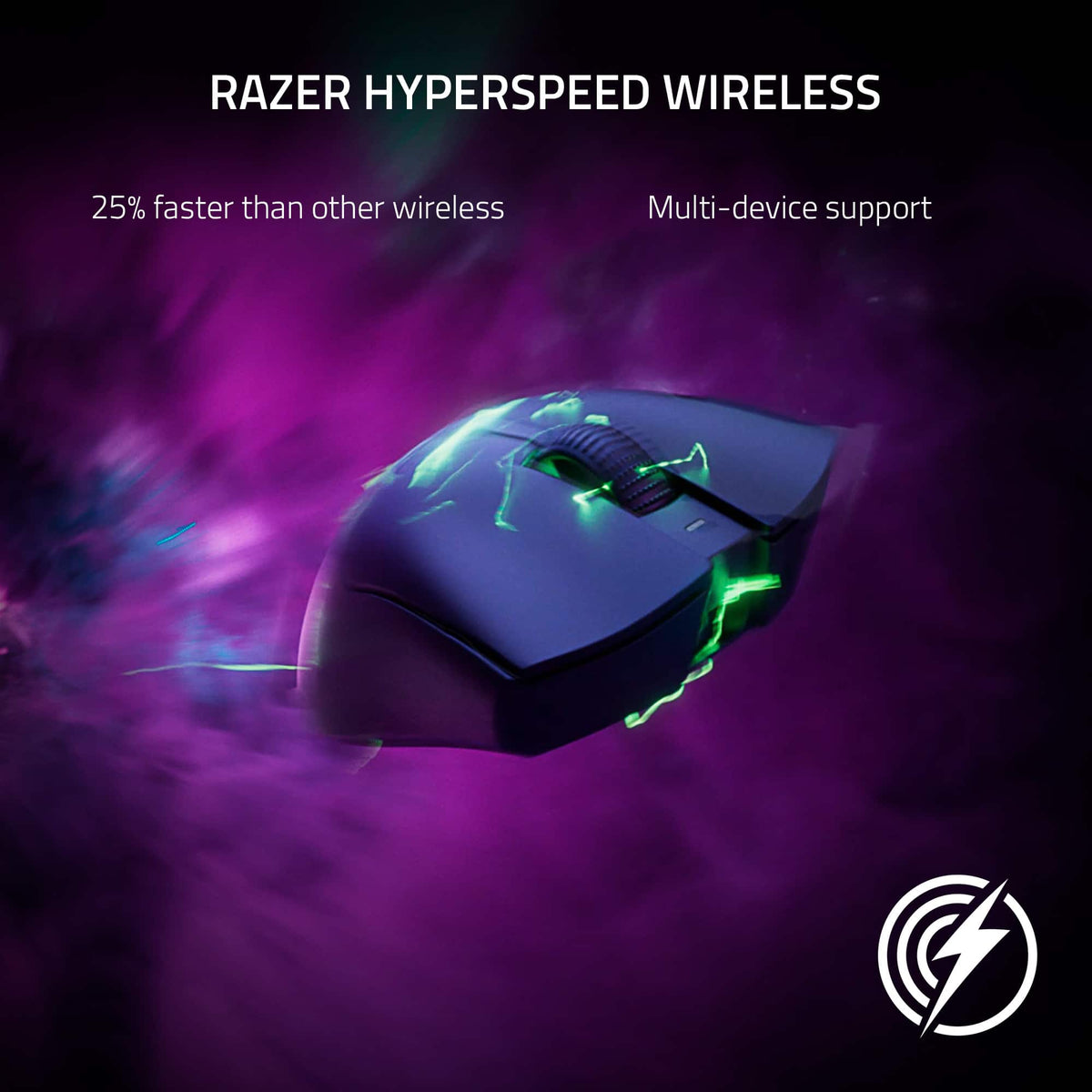 Razer - DeathAdder V3 Pro Lightweight Optical Gaming Mouse with 90 Hour Battery - Wireless - White