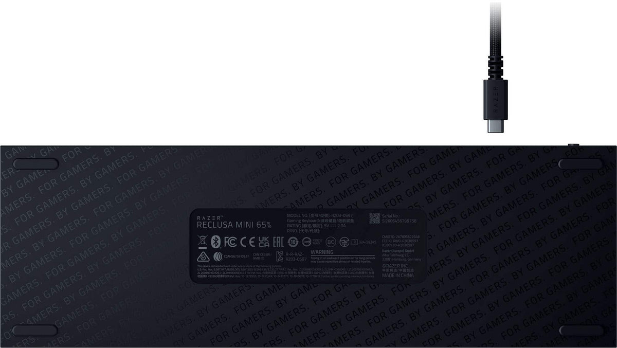 Razer - Reclusa Mini 65% Wireless Enthusiast Gaming Keyboard with Hot-Swappable Hall Effect Magnetic Switches - Black