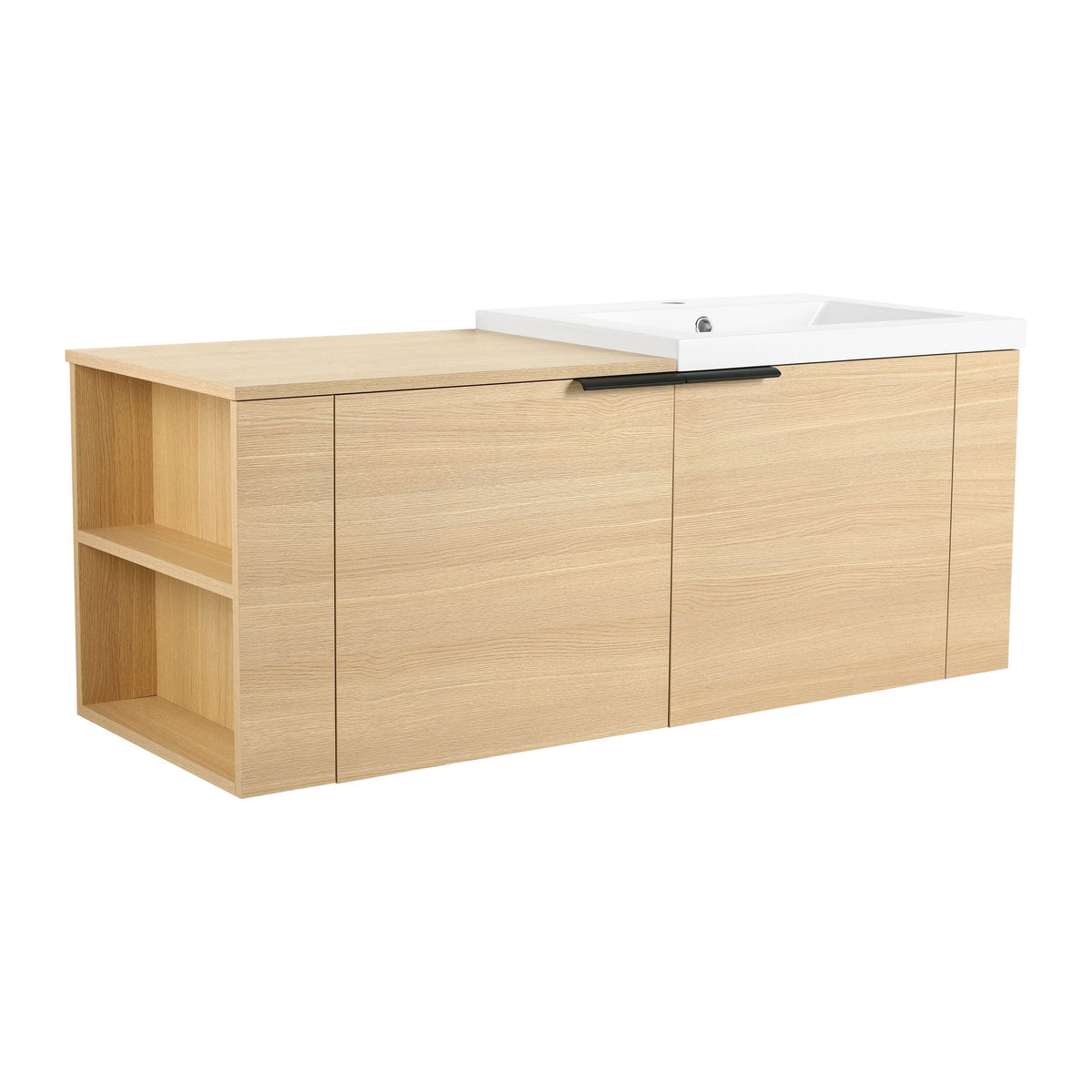 Combinación de Lavabo y Tocador Moderno con Amplio Almacenamiento