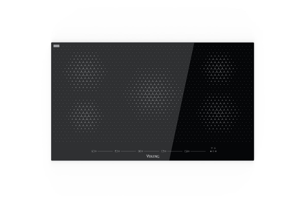 Viking - 36 in. Wide 5 Element RVL Built-in Induction Cooktop - Black Glass